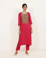 Ajrakh Printed 3Pc Salwar Suit