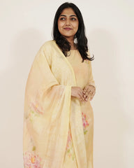 Floral Printed 3Pc Salwar Suit