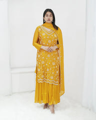 Handworked 3Pc Sharara Suit