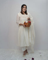 Mul chanderi premium anarkali