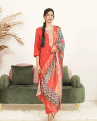 Embroidered 3Pc Salwar Suit