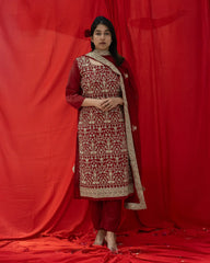 Heavy Embroidered 3Pc Salwar Suit