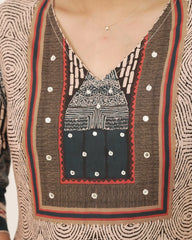 Printed 3Pc Salwar Suit with Mirrors