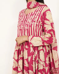 Printed 3Pc Anarkali Suit