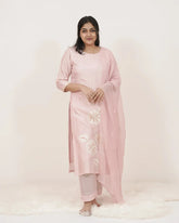 3Pc Salwar Suit with Applique Work