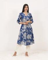 Printed 2Pc A-line Co-ord Set