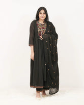 Embroidered 3Pc Anarkali Suit