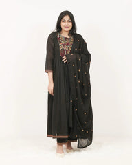 Embroidered 3Pc Anarkali Suit