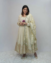 Tissue silk premium anarkali