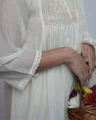 Mul chanderi premium anarkali