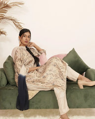 Printed Brocade 3Pc Salwar Suit