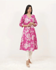 Printed 2Pc A-line Co-ord Set