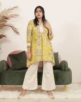 Printed 2Pc Short Co-ord Set with Tassels