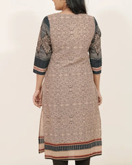 Printed 3Pc Salwar Suit with Mirrors