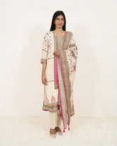 Multi-printed handworked 3Pc Salwar Suit