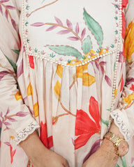 Printed 3Pc Anarkali Suit with Pleats