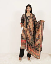 Multi-printed, stone Worked 3Pc Salwar suit
