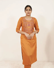 Ajrakh Printed 3Pc Salwar Suit