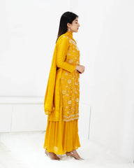 Handworked 3Pc Sharara Suit