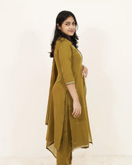 Embroidered 3Pc Salwar Suit with Pockets