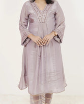 Handworked Tissue Silk 3Pc Anarkali