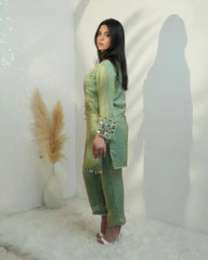 Fendi mirror worked co-ord set - green