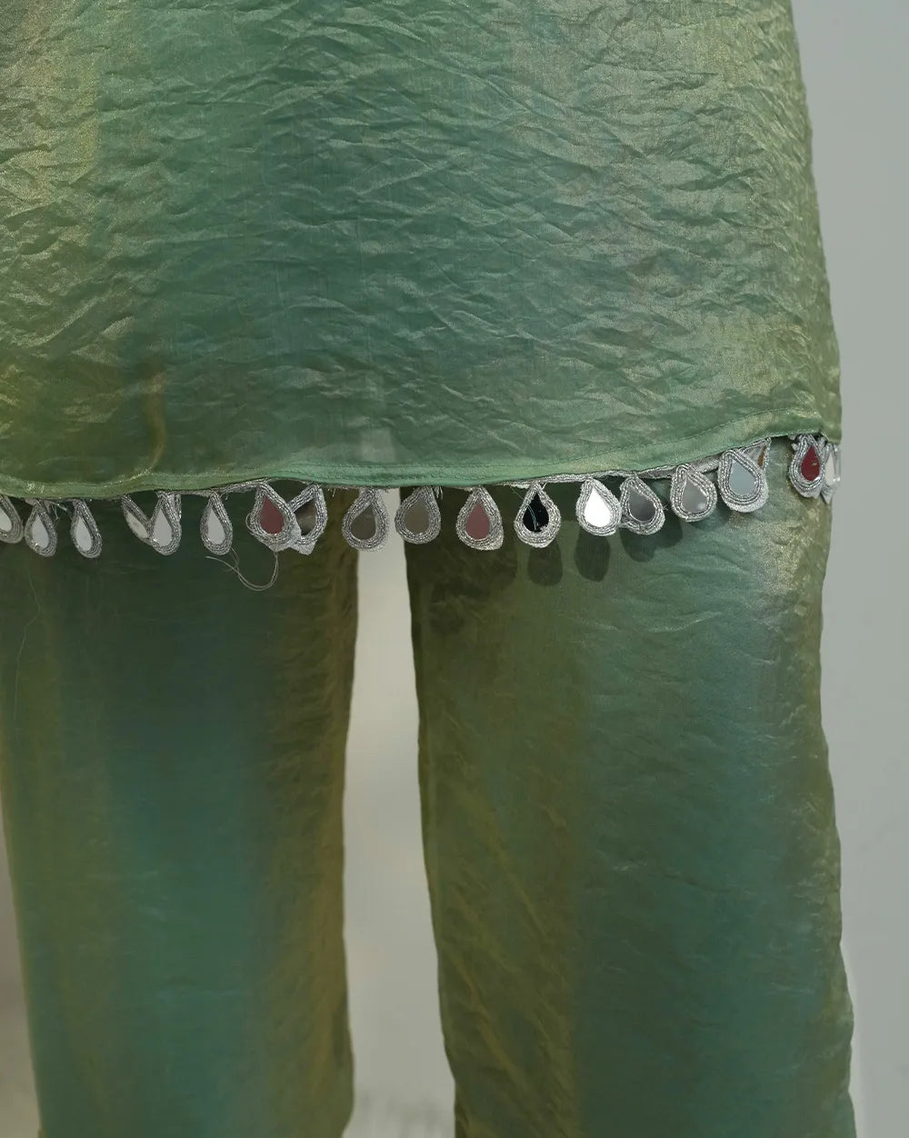 Fendi mirror worked co-ord set - green