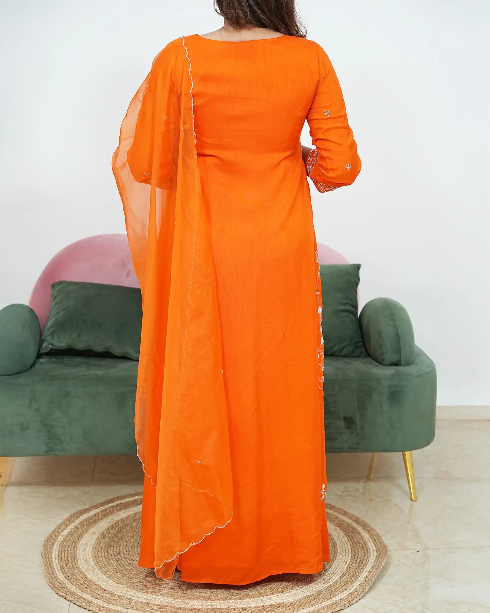 Handworked 2Pc Gown