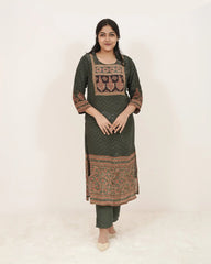 Printed 3Pc Salwar Suit with Minimal Handwork