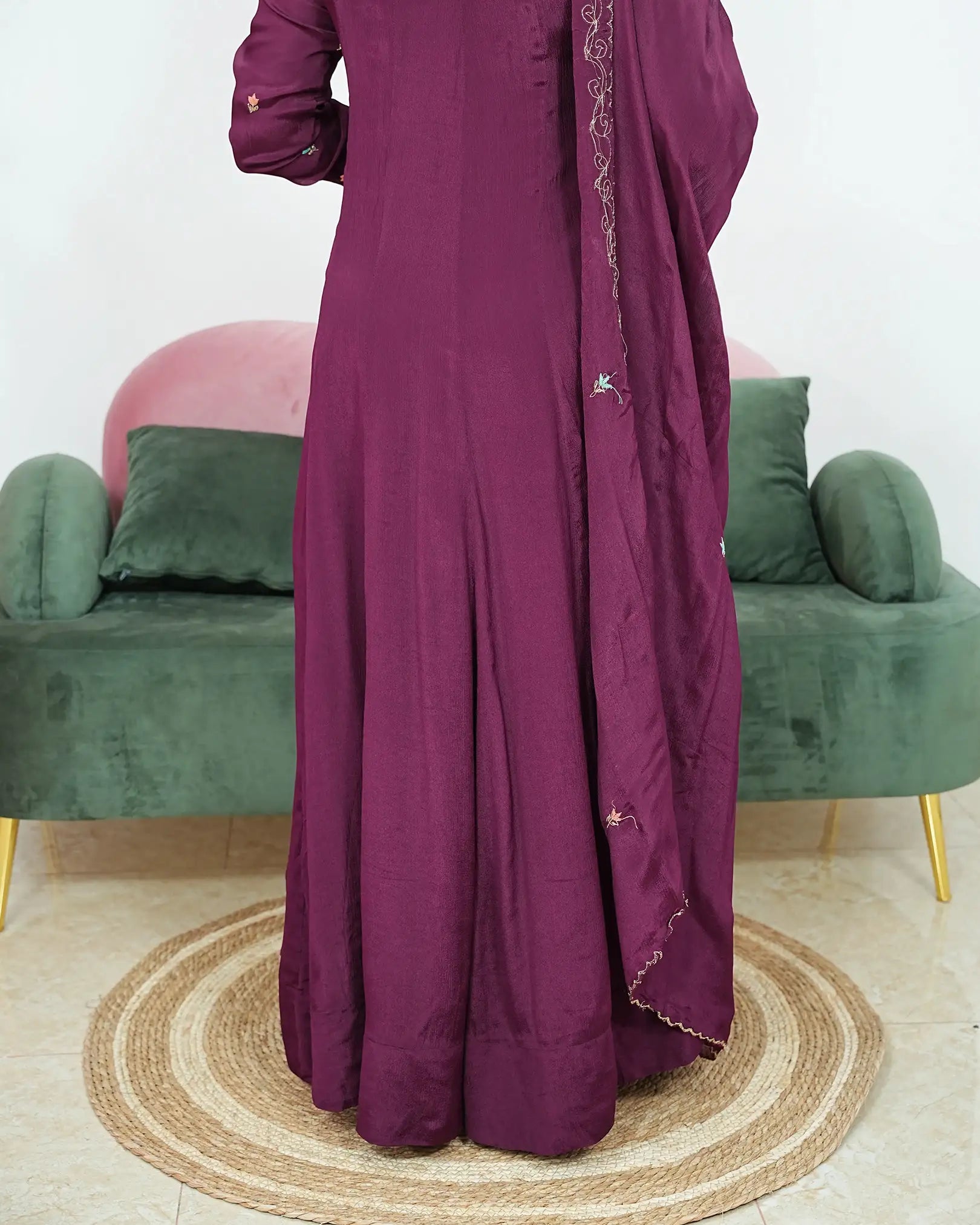Handworked 2Pc Gown