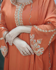 Georgette premium handworked anarkali