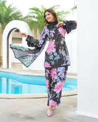 Cotton farshi salwar black color