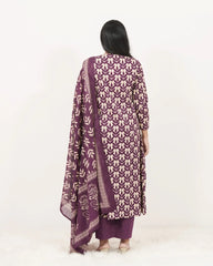 Printed A-line 3Pc Salwar Suit