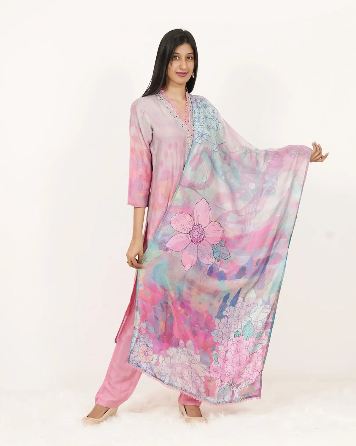 Printed 3Pc Salwar Suit