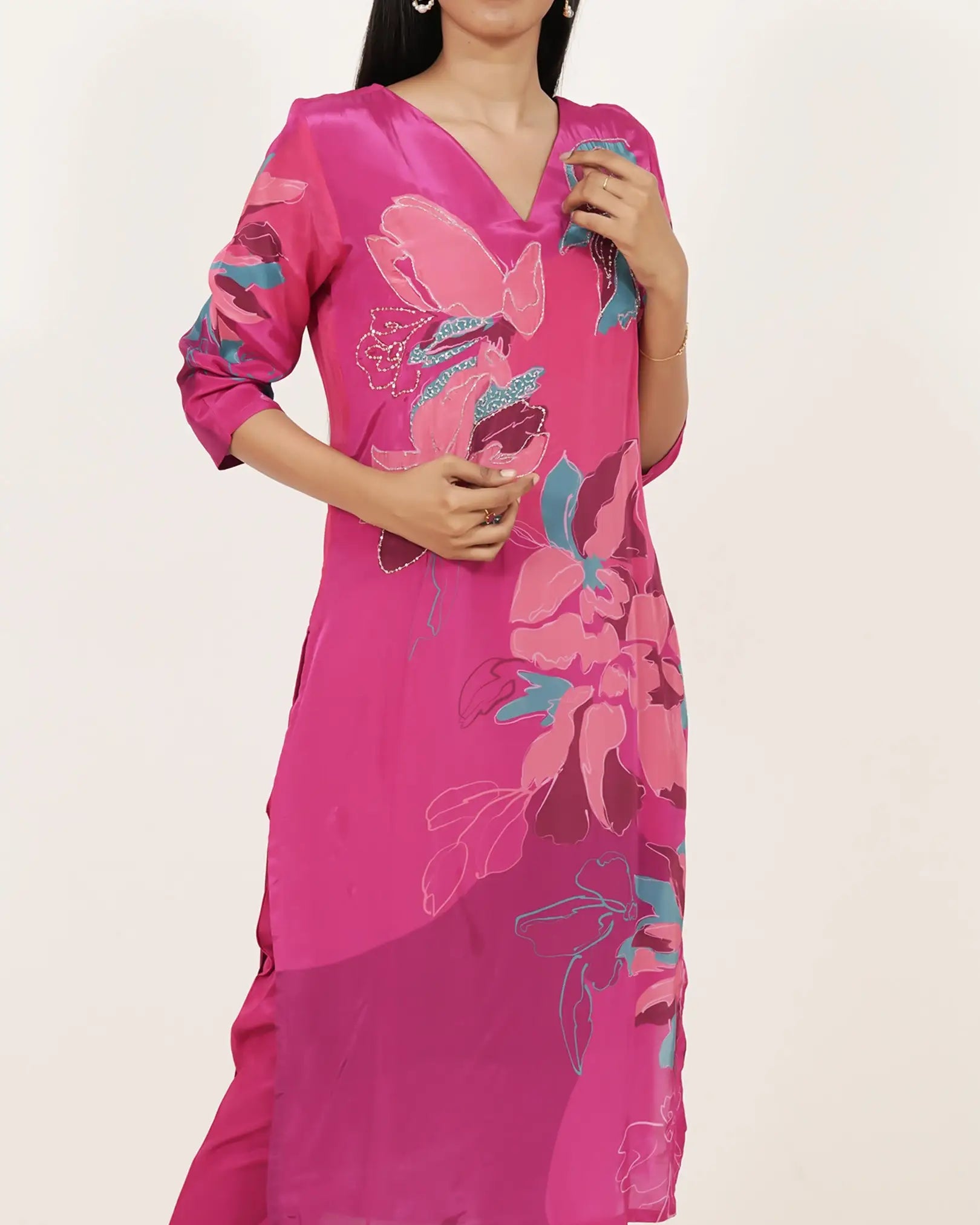 Floral Printed 3Pc Salwar Suit