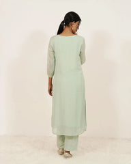 Floral Painted 3Pc Salwar Suit