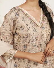 Printed Brocade 3Pc Salwar Suit