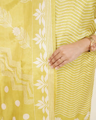 Zigzag Striped 3Pc Salwar Suit