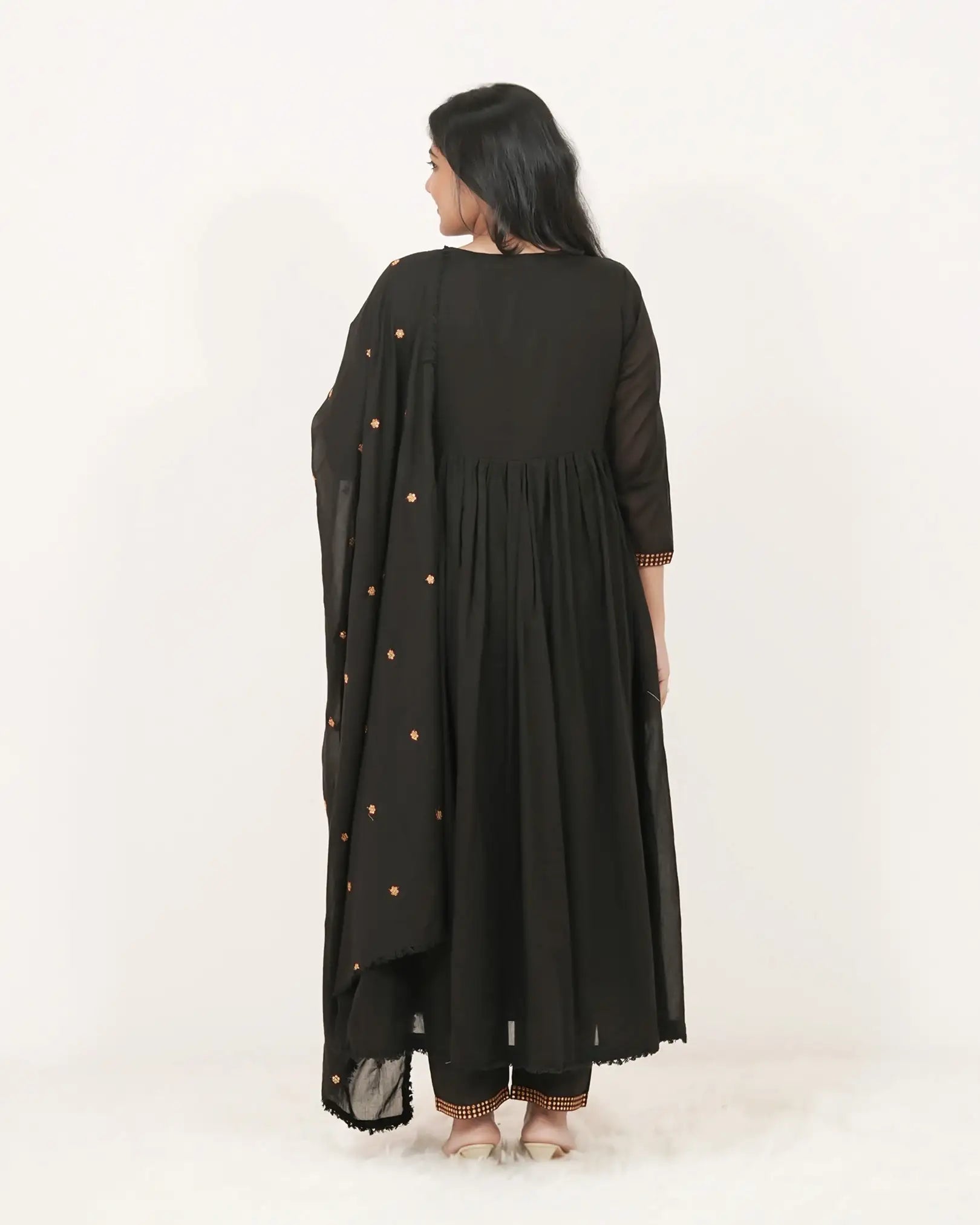 Embroidered 3Pc Anarkali Suit