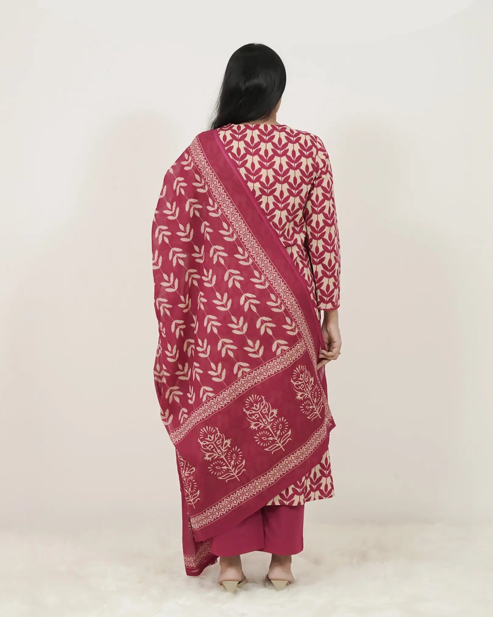 Printed A-line 3Pc Salwar Suit