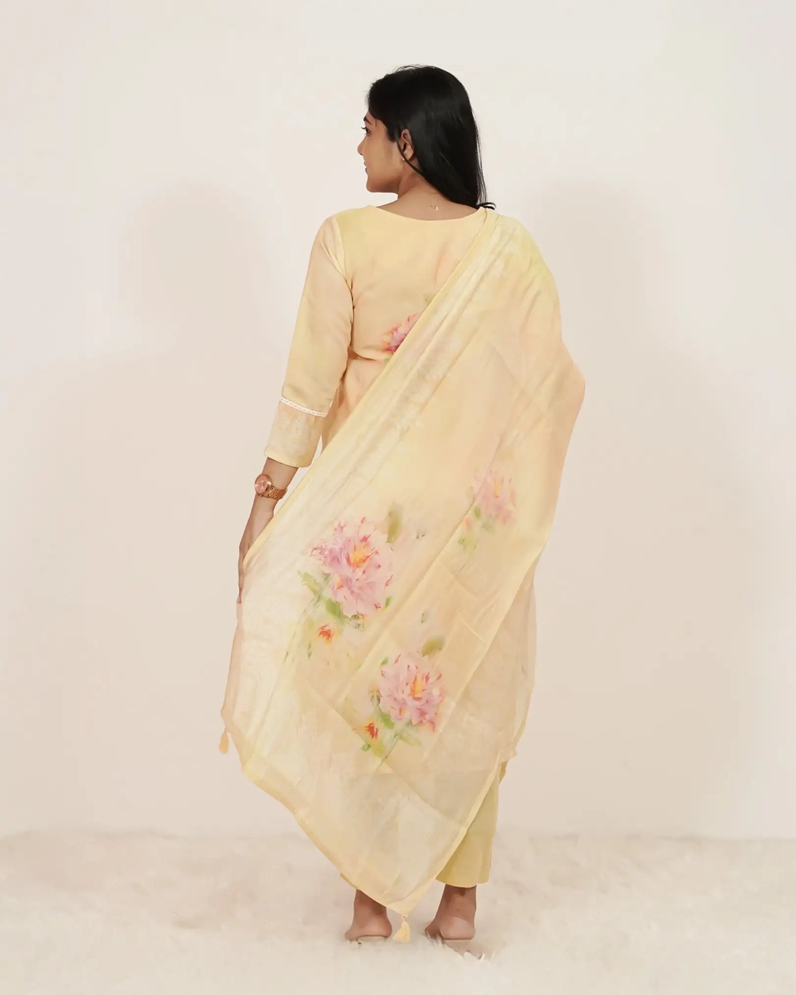 Floral Printed 3Pc Salwar Suit