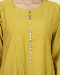 Solid Panel Cut 3Pc Anarkali