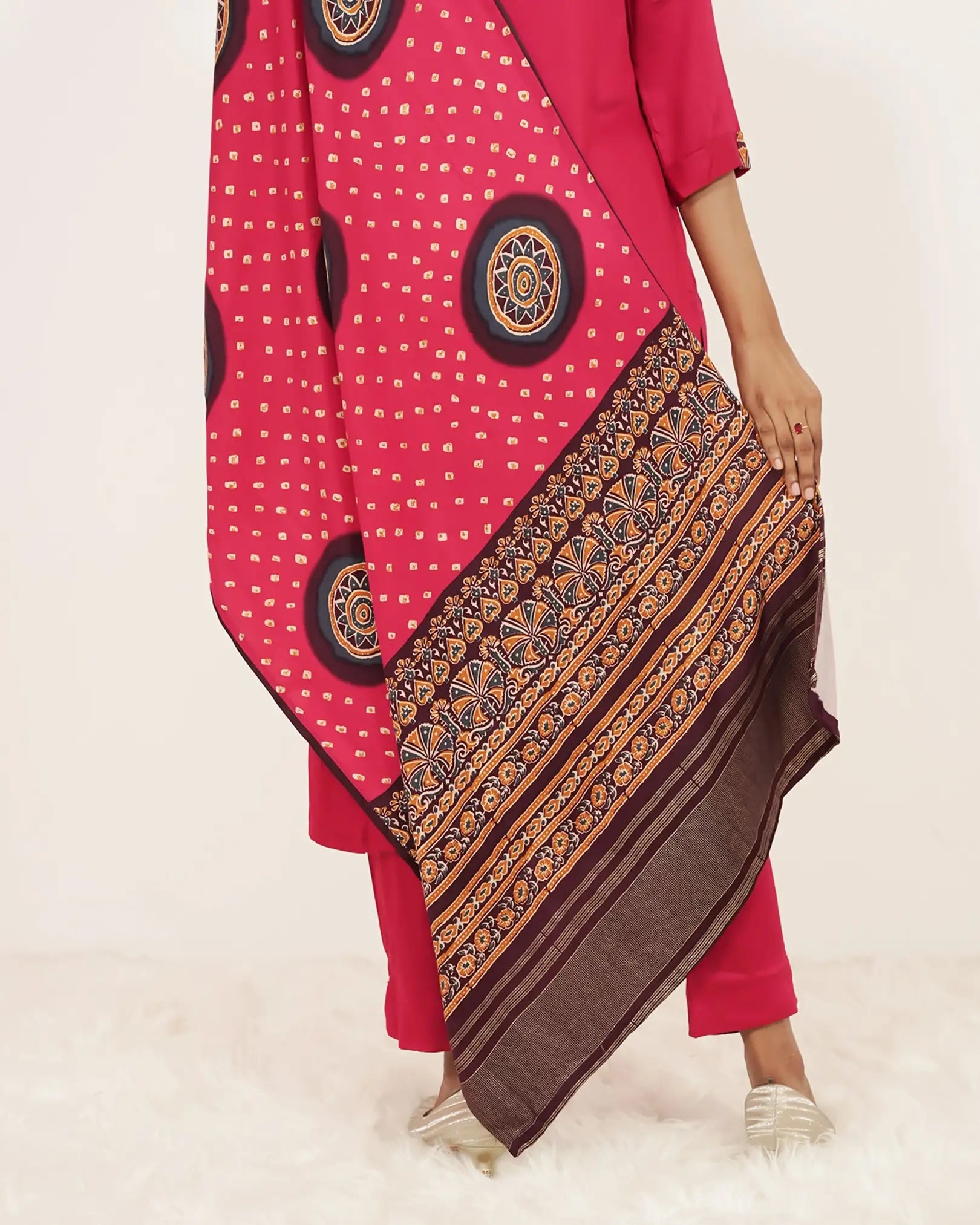 Ajrakh Printed 3Pc Salwar Suit