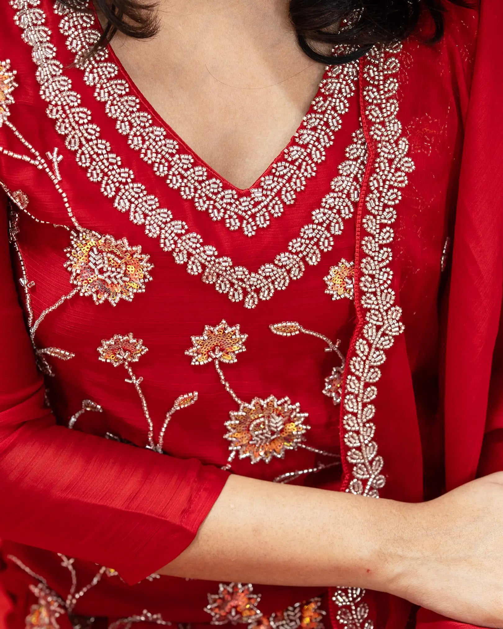 Handworked 3Pc Sharara Suit