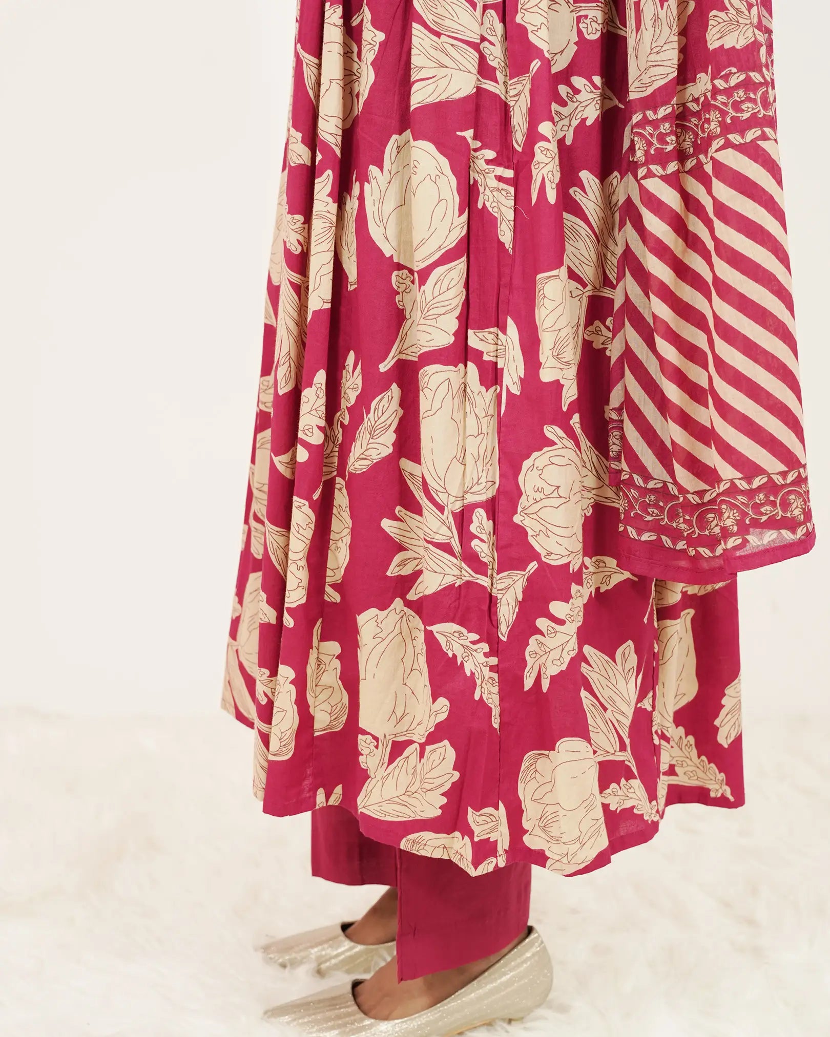 Printed 3Pc Anarkali Suit