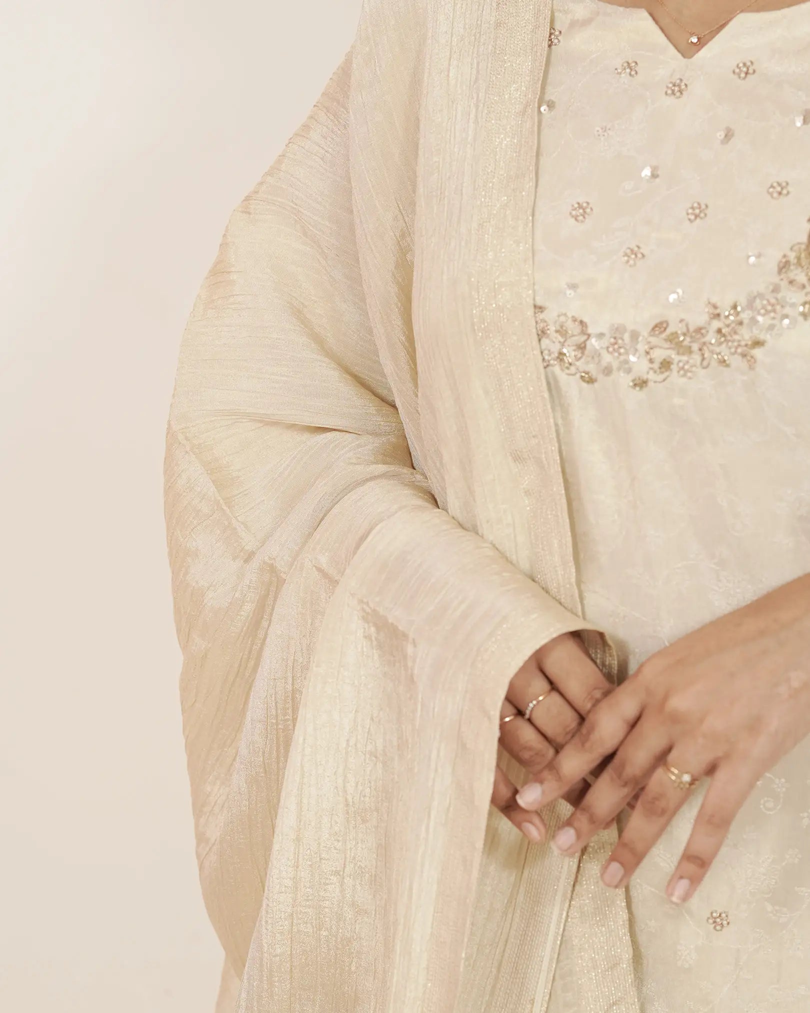 Minimal Handworked 3Pc Salwar Suit