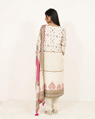 Multi-printed handworked 3Pc Salwar Suit