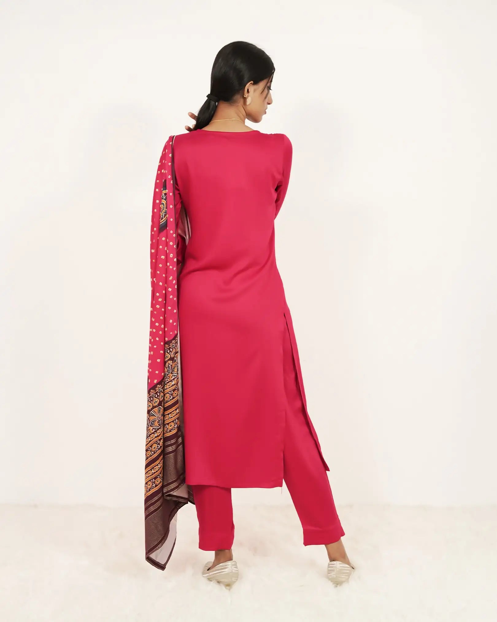 Ajrakh Printed 3Pc Salwar Suit
