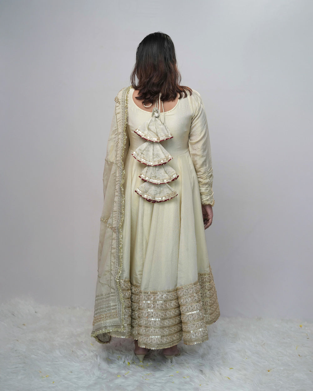 Tissue silk premium anarkali