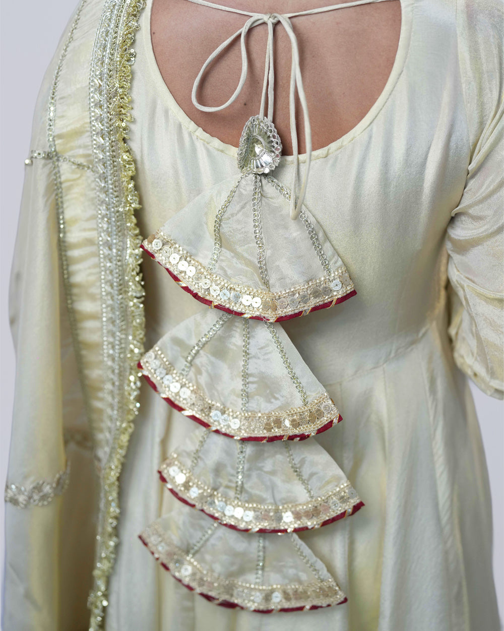 Tissue silk premium anarkali